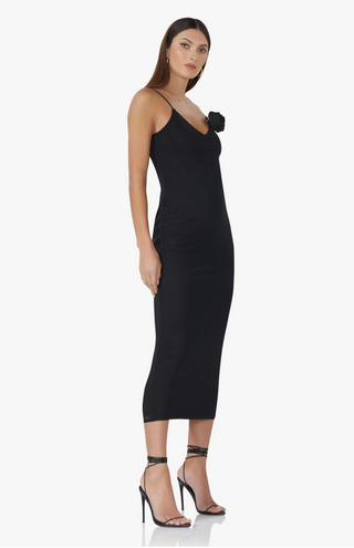 Shop Women's Bodycon Black Midi Dresses Online at Rock 'N Rose Boutique
