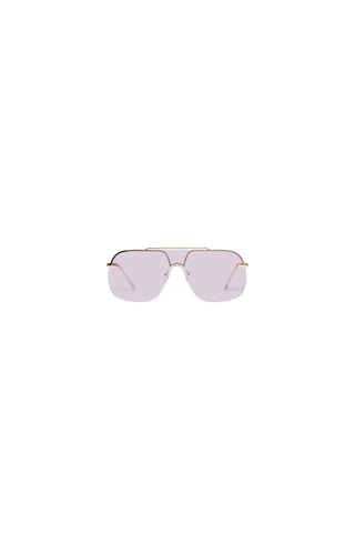 Shop Lilac and Gold Oversized Aviator Sunglasses Online at Rock 'N Rose Boutique