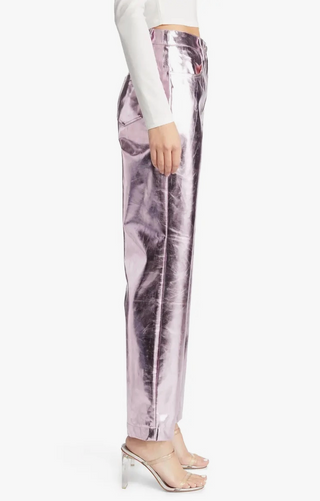 Buy Amy Lynn Lupe Trouser in Metallic Pale Pink Online at Rock 'N Rose Boutique