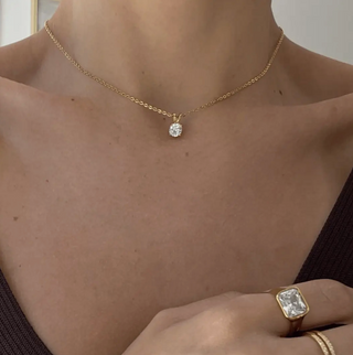 Buy Women's Solitaire Diamond Necklaces Online at Rock 'N Rose Boutique