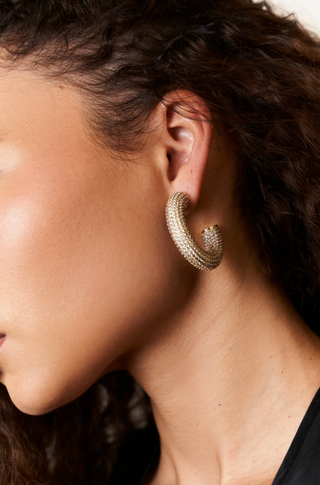 Shop Online at Rock 'N Rose Boutique for Women's Statement Gold Hoop Earrings