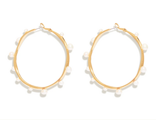 Buy Mignonne Gavigan Isla Pearl Hoop Earrings for Women Online at Rock 'N Rose Boutique